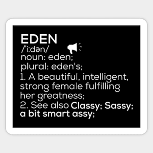 Eden Name Eden Definition Eden Female Name Eden Meaning Sticker